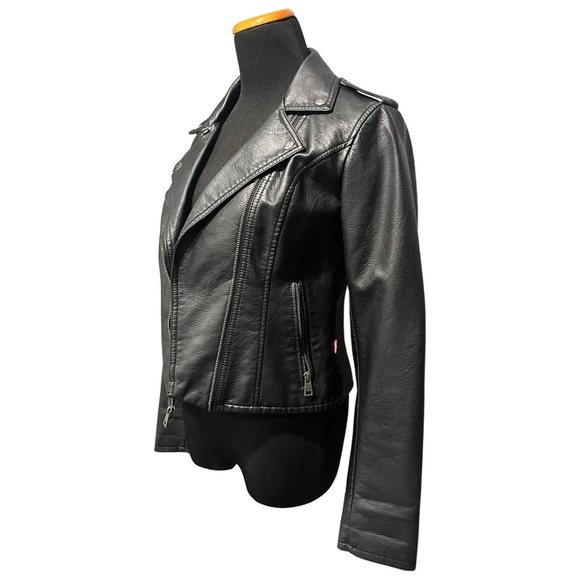 Levi’s Faux Leather Moto Jacket - Picture 4 of 8